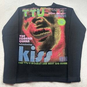 Vintage How's TTU Off & ON Industry S Retro AOP Knit‎ Sweater Queen Rock Concert